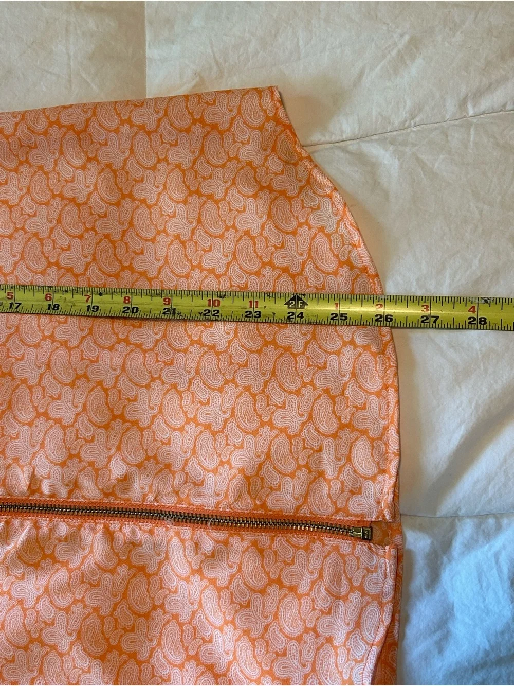 Michael Kors Light Orange Front Zip Top